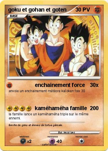 Pokemon goku et gohan et goten