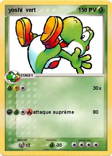 Pokemon yoshi  vert