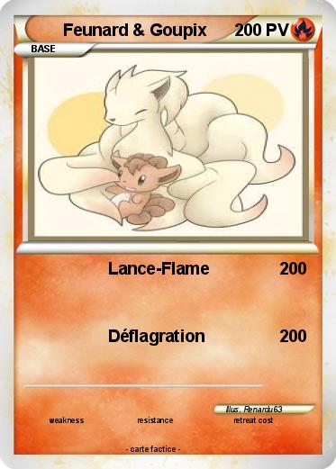 Pokemon Feunard & Goupix