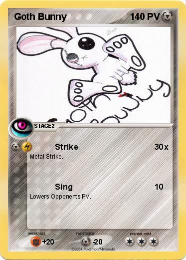 Pokemon Goth Bunny