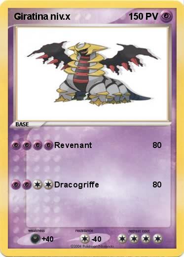 Pokemon Giratina niv.x