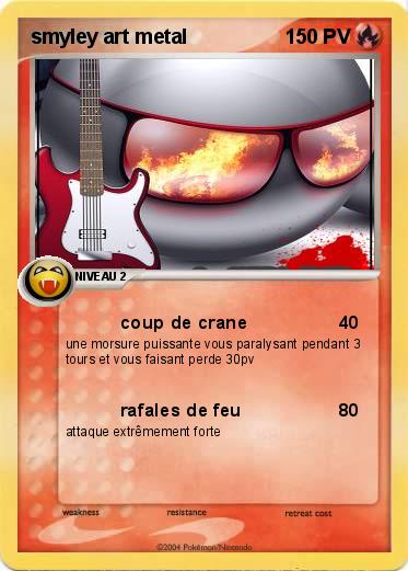 Pokemon smyley art metal
