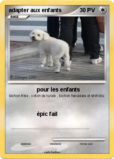 Pokemon adapter aux enfants