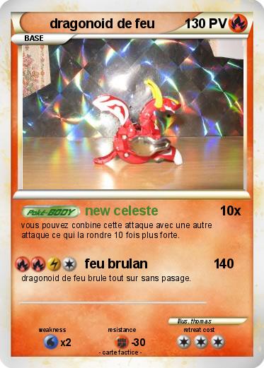 Pokemon dragonoid de feu