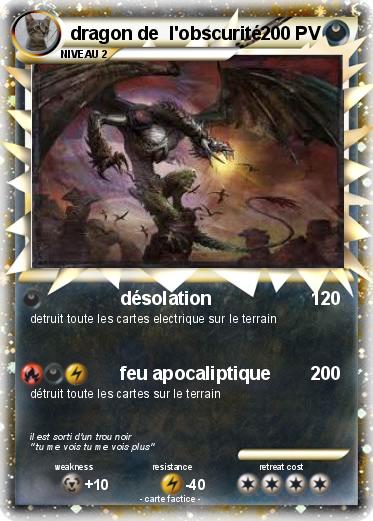Pokemon dragon de  l'obscurité
