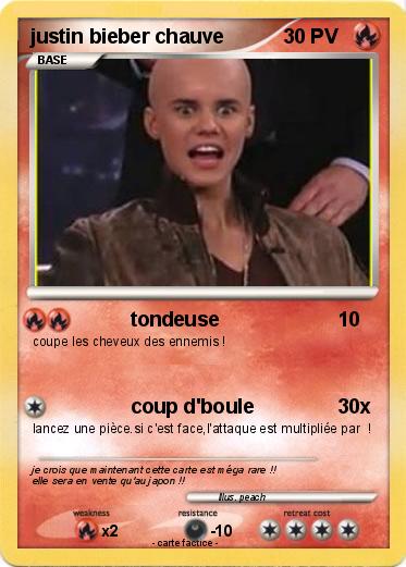 Pokemon justin bieber chauve
