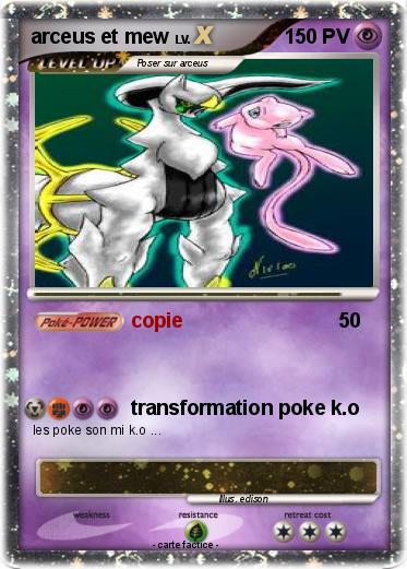 Pokemon arceus et mew