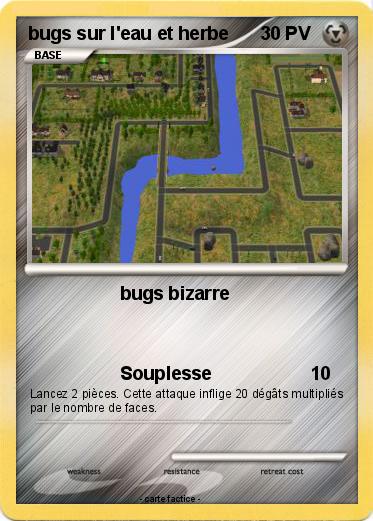 Pokemon bugs sur l'eau et herbe