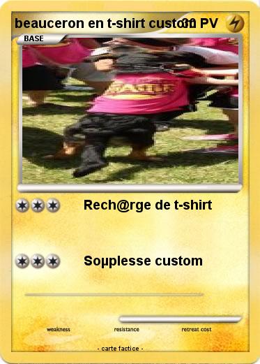 Pokemon beauceron en t-shirt custom