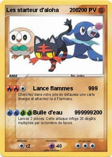 Pokemon Les starteur d'aloha       200