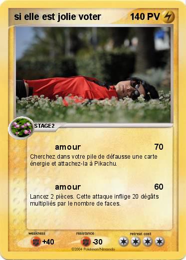 Pokemon si elle est jolie voter