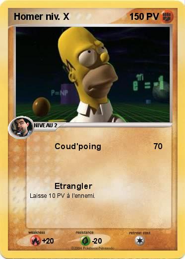 Pokemon Homer niv. X