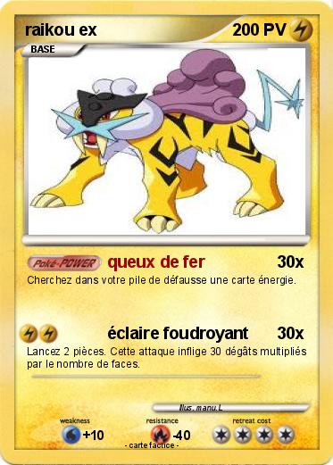 Pokemon raikou ex