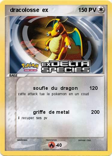 Pokemon  dracolosse  ex          