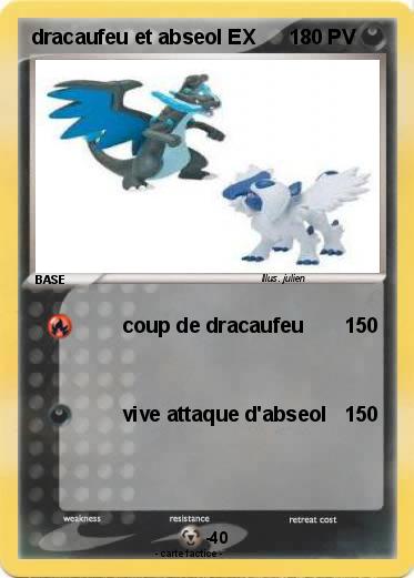 Pokemon dracaufeu et abseol EX