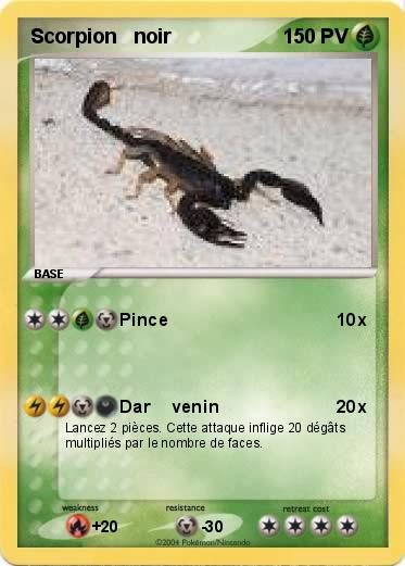 Pokemon Scorpion   noir