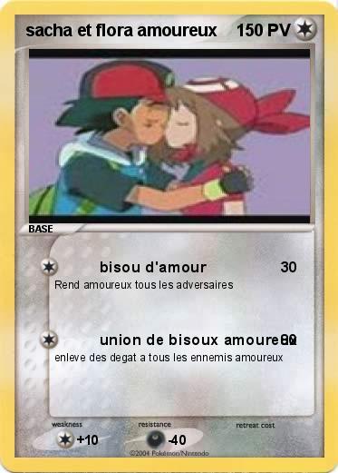 Pokemon sacha et flora amoureux