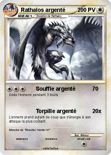 Pokemon Rathalos argenté
