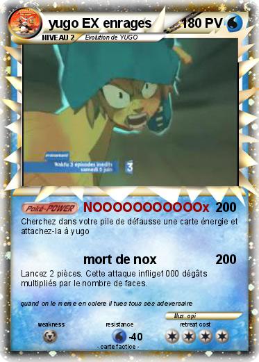 Pokemon yugo EX enrages