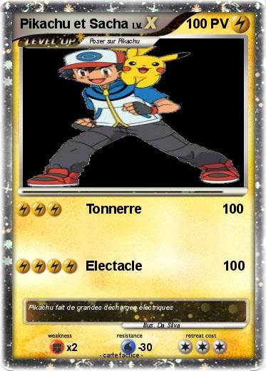 Pokemon Pikachu et Sacha