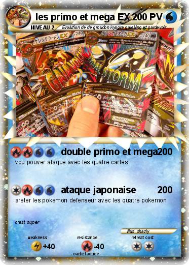 Pokemon les primo et mega EX