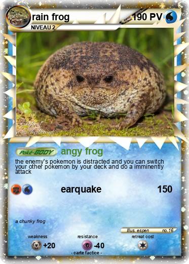 Pokemon rain frog