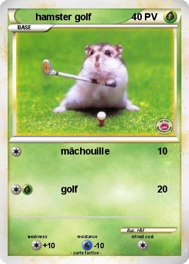 Pokemon hamster golf