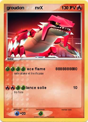 Pokemon groudon         nvX
