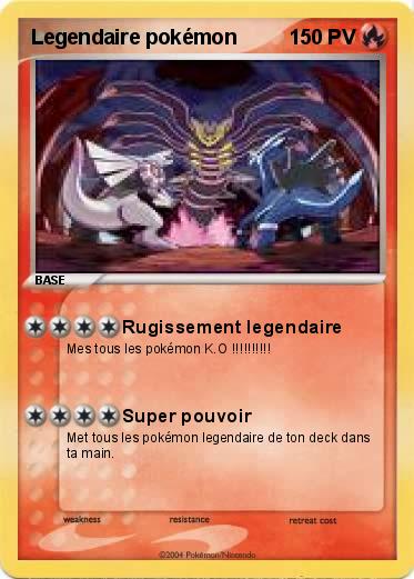 Pokemon Legendaire pokémon