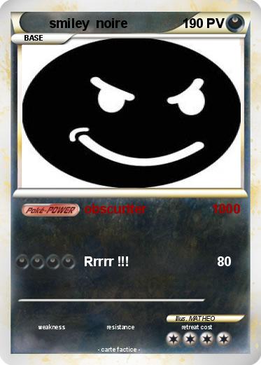 Pokemon smiley  noire