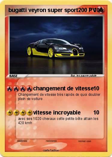 Pokemon bugatti veyron super sport          100