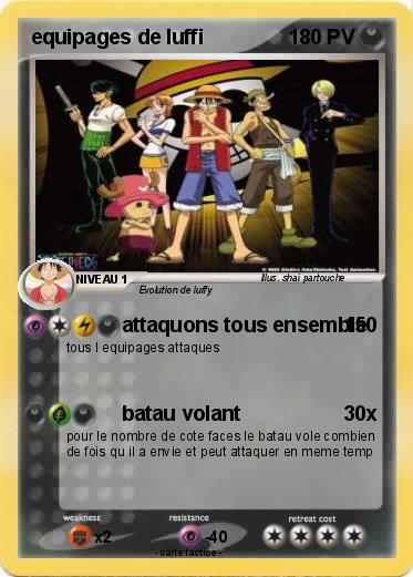 Pokemon equipages de luffi