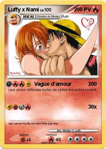 Pokemon Luffy x Nami