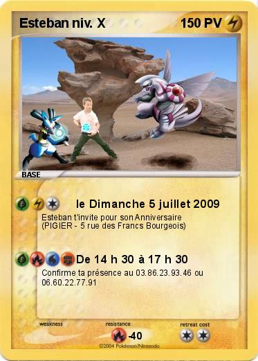 Pokemon Esteban niv. X