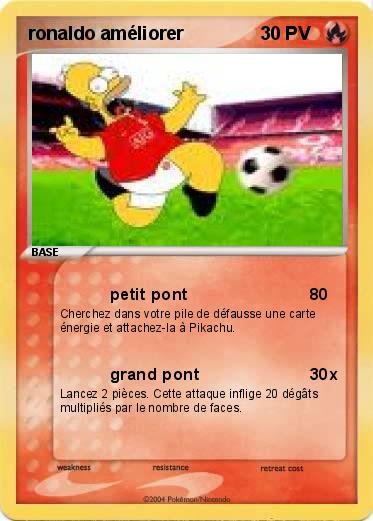 Pokemon ronaldo améliorer