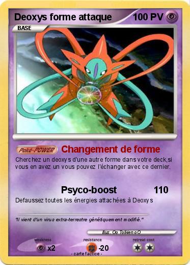 Pokemon Deoxys forme attaque
