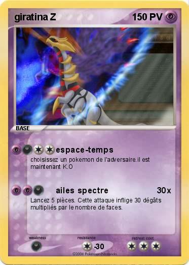 Pokemon giratina Z 