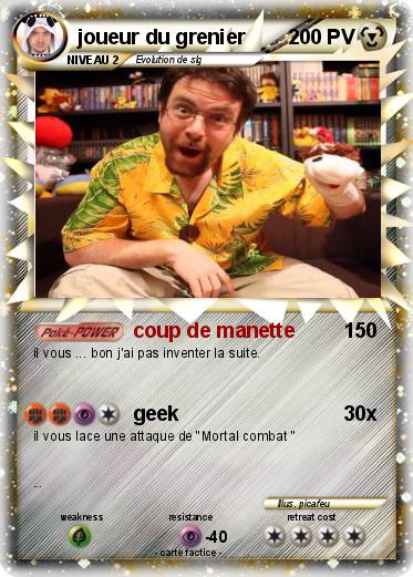 Pokemon joueur du grenier