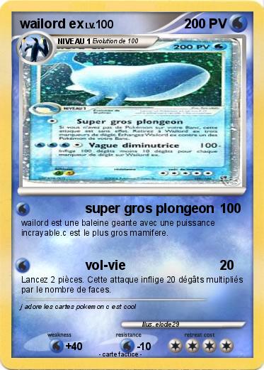 Pokemon wailord ex