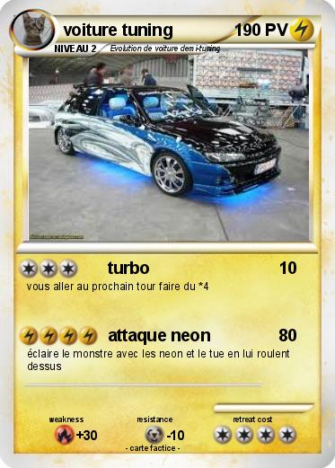 Pokemon voiture tuning