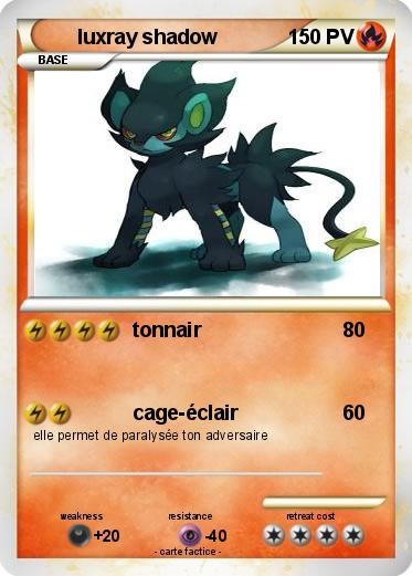 Pokemon luxray shadow