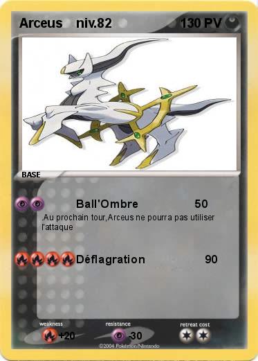 Pokemon Arceus    niv.82               