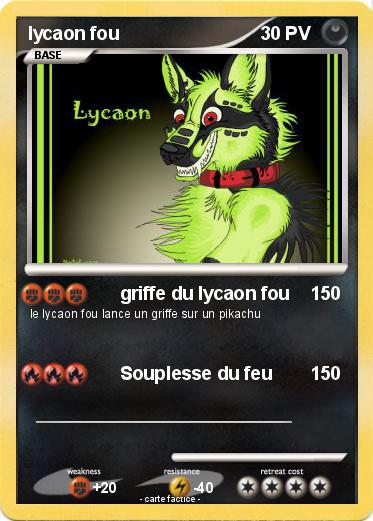 Pokemon lycaon fou