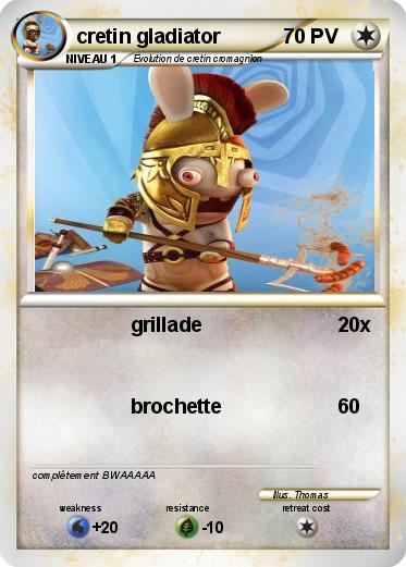 Pokemon cretin gladiator