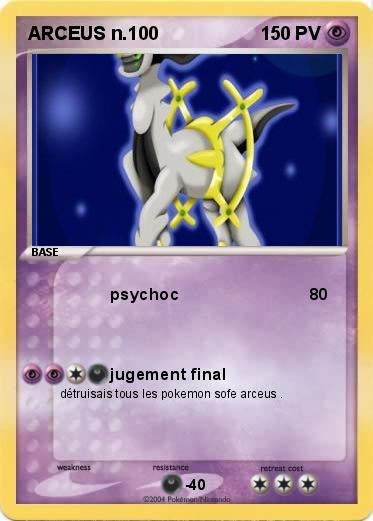Pokemon ARCEUS n.100                  