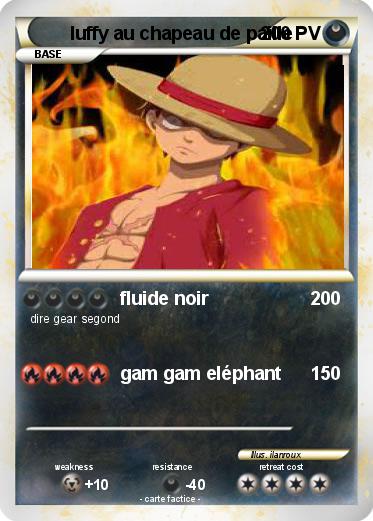 Pokemon luffy au chapeau de paille