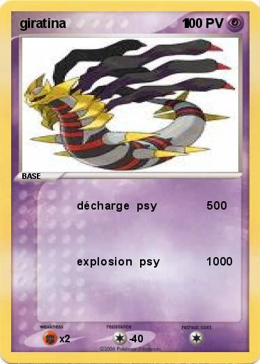 Pokemon giratina                                 1