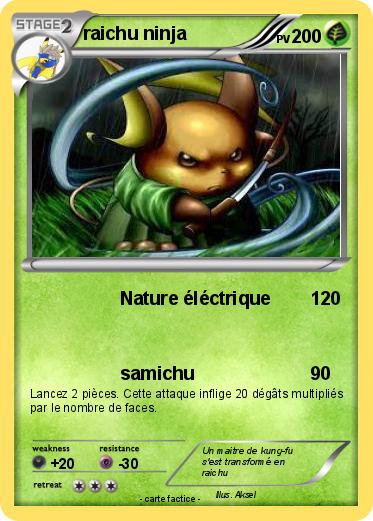 Pokemon raichu ninja