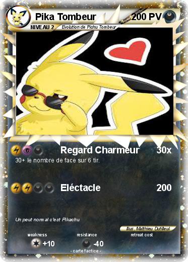 Pokemon Pika Tombeur