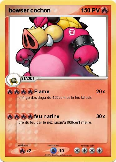 Pokemon bowser cochon   